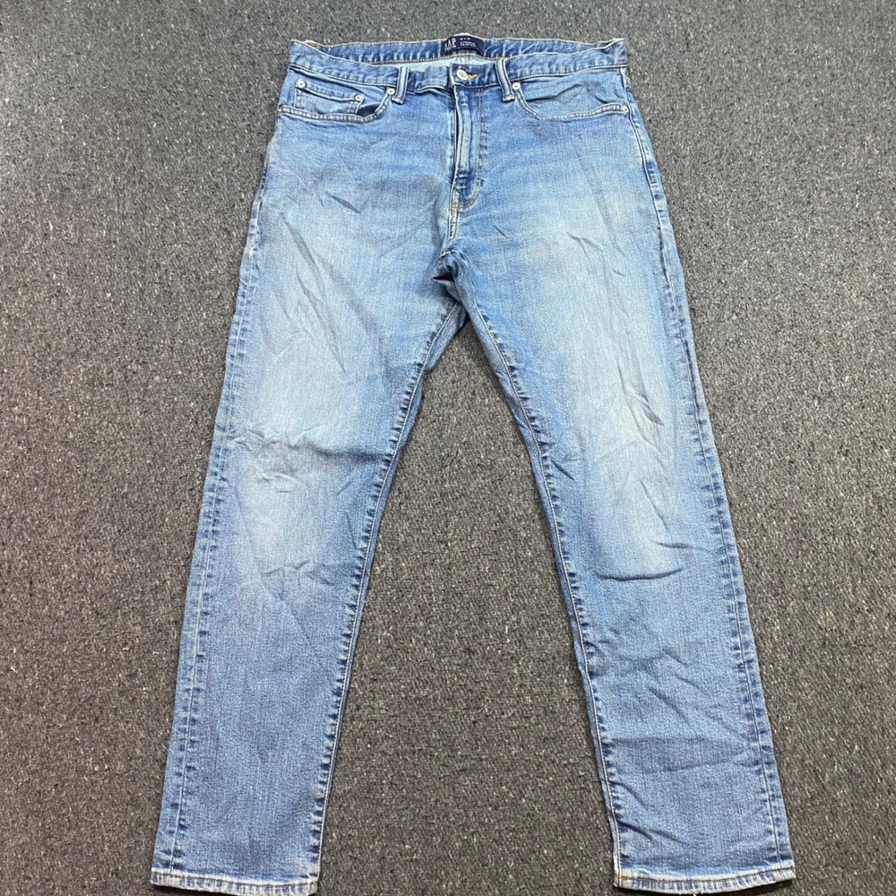 Gap Athletic Fit Jeans Sz 33 Mens Blue Streetwear Denim Pants